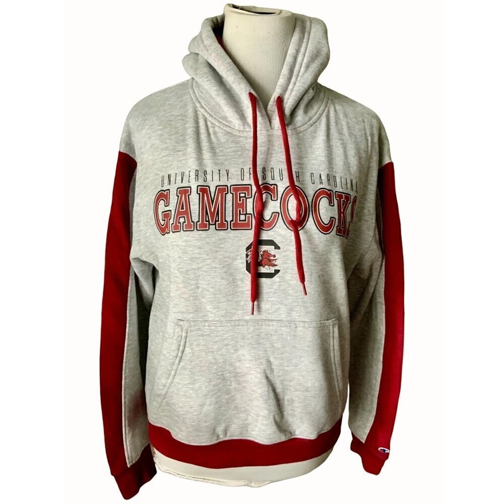 Champion University of South Carolina Gamecocks Kangaroo pouch Gray Red Hoodie S